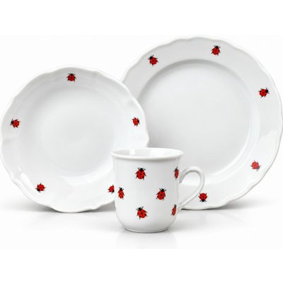 Český porcelán Dubí porcelánová souprava talíře dětská berušky 3 dílná – Hledejceny.cz