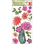 Anděl 1030 samolepící dekorace černošedá s tyrkysovými motýli 69x32 cm – Zboží Dáma