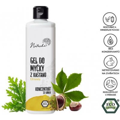 Natasha Gel do myčky z kaštanů Citronela koncentrát 3 l – Zboží Dáma