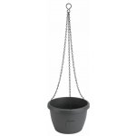 Gardenico Samozavlažovací závěsný květináč Marina antracit pr. 25 cm – Zboží Dáma