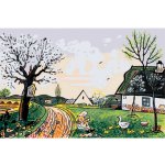 MALUJEŠ Malování podle čísel - JOSEF LADA - JARO Rozměr: 60x90 cm, Rámování: vypnuté plátno na rám – Zboží Mobilmania