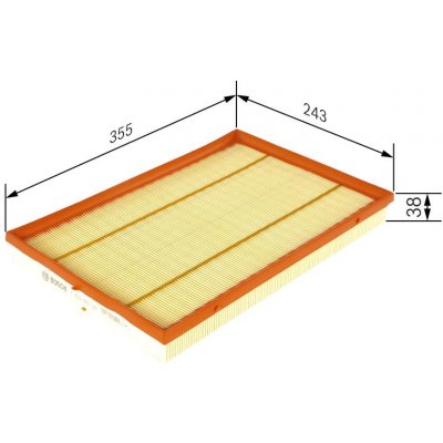 Vzduchový filtr BOSCH F 026 400 381 – Hledejceny.cz