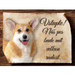 Sport hobby Cedulka Welsh Corgi Pembroke Vstupte CP1092 15 x 11 cm – Zboží Mobilmania
