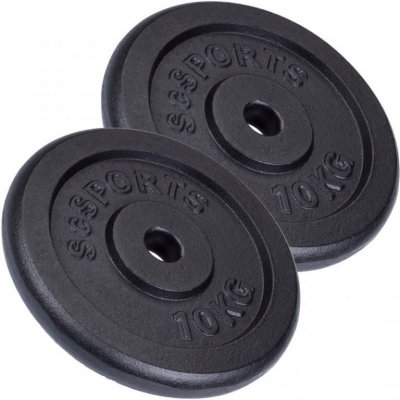 SCSports litina kotouče 2 x 10 kg 280 mm – Hledejceny.cz
