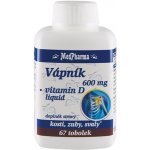 MedPharma Vápník 600 mg + vitamin D 67 tobolek – Hledejceny.cz