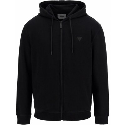 GUESS ALDWIN ZIP HOODED SW Z2YQ28K9V31-JBLK Černá – Zbozi.Blesk.cz