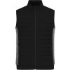 Pánská vesta Men's Padded Hybrid Vest Black/olive melange