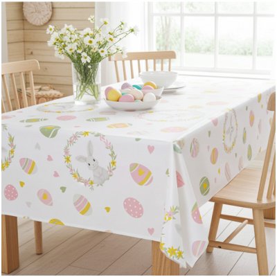 Mondo Velikonoční bavlna ubrus Zajíček a vajíčka 120x140 cm – Hledejceny.cz