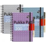 Pukka Pad Spirálový sešit Metallic Project Book mix barev A5 linkovaný – Zboží Mobilmania