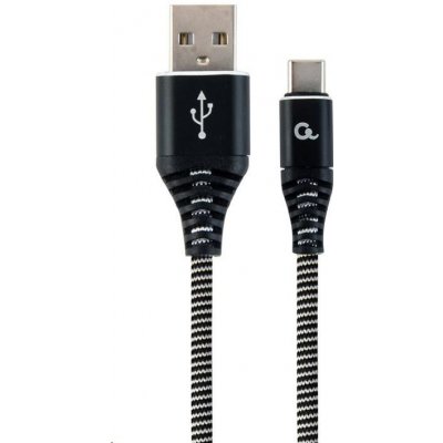 Gembird CC-USB2B-AMCM-1M-BW USB 2.0 AM na Type-C (AM/CM), 1m, černo-bílý – Zboží Mobilmania