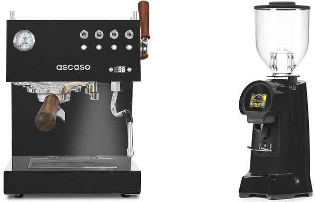 Set Ascaso Steel DUO PID PLUS + Eureka Helios 65
