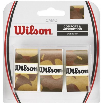 Wilson Pro overgrip Camo 3ks hnědá