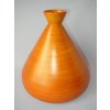 Váza Axin Trading Bambusová váza široká oranžová