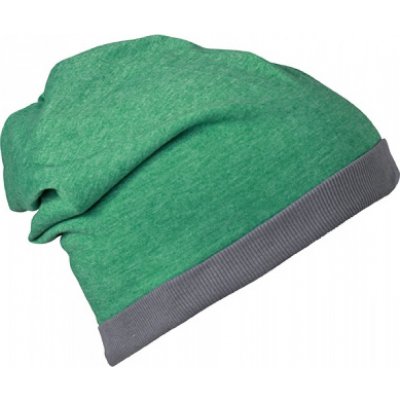 Myrtle Beach Letní lehounká ohrnovací čepice beanie zelená irská – Hledejceny.cz