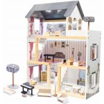 KIK dřevěný domeček pro panenky + nábytek 78 cm KX6201 – Zboží Mobilmania