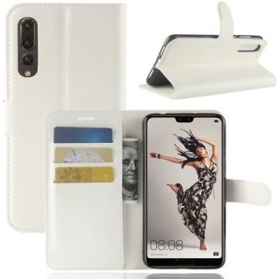 Pouzdro Wallet PU kožené Huawei P20 - bílé – Hledejceny.cz