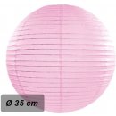 Lampion kulatý 35 cm světle růžový