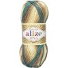 Příze Alize Diva Batik 3307 hnědozelená