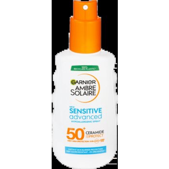 Garnier Ambre Solaire Sensitive Advanced Hypoallergenic Spray voděodolný opalovací sprej SPF50+ 150 ml