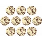 Cake Masters Kolečka z bílé čokolády Ornamenty 10ks – Zboží Dáma