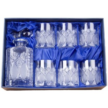 Onte Crystal Whisky set se skleničkami Exclusive Dárkové balení Láhev 6 Ks 330ml