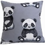 MKLuzkoviny.cz bavlna Renforcé Panda 40 x 40 cm – Sleviste.cz