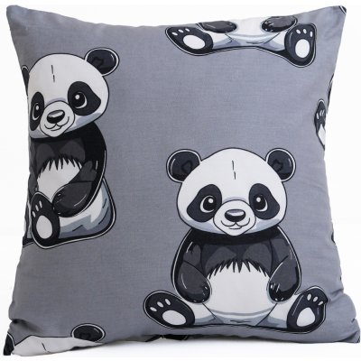 MKLuzkoviny.cz bavlna Renforcé Panda 40 x 40 cm – Sleviste.cz