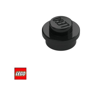 LEGO® 4073 Podložka kruhová 1x1 Černá – Zboží Mobilmania