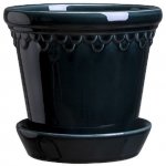 Květináč Kobenhavner glazovaný Petrol Blue 14 cm Bergs Potter – Hledejceny.cz