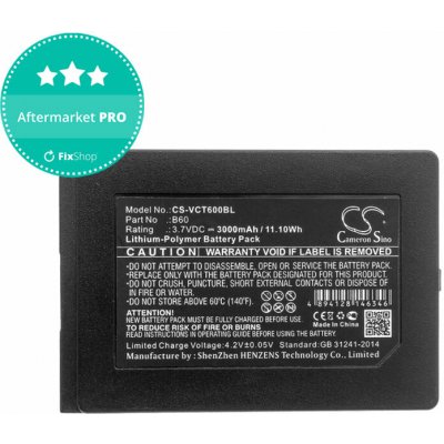 Baterie pro Vectron Mobilepro 3, Vectron Mobilepro III, 3000mAh, Li-Pol, 3.7V, B60, HQ – Zboží Živě