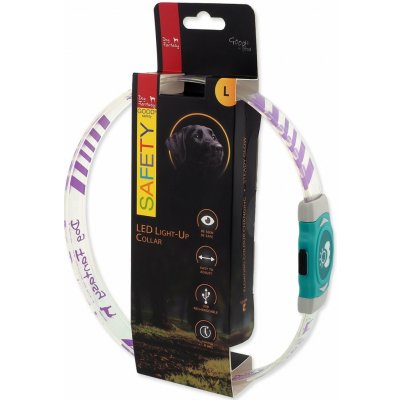Dog Fantasy Obojek LED Svítící nabíjecí – Zboží Mobilmania