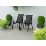 Pro-Tech shop TIH1625 Zahradní židle 2ks, černé 54x70x92cm 62409 – Hledejceny.cz