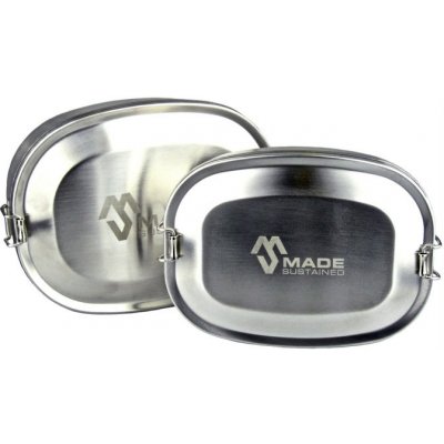 Made Sustained Sada oválných svačinových boxů se sponou 2 ks – Zboží Dáma