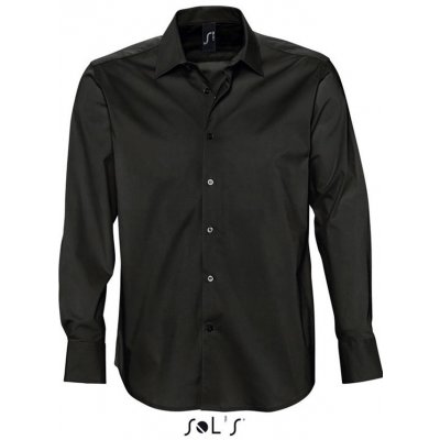 Sol's pánská strečová bavlněná košile Brighton černá