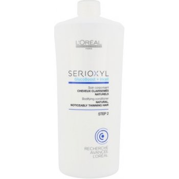 L'Oréal Serioxyl kondicionér pro přírodní řídnoucí vlasy GlucoBoost + Incell 1000 ml