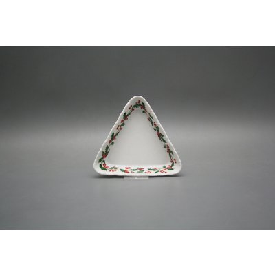 Bohemia Porcelán 1987 Mísa trojhranná Verona Vánoční Cesmína KBB 15cm – Sleviste.cz