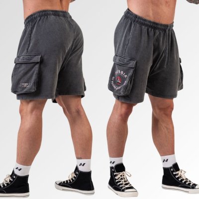 Nebbia Washed volné cargo šortky LEGACY černé – Sleviste.cz