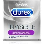 Durex Invisible Extra Lubricated 3 ks – Zboží Dáma