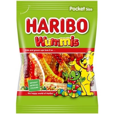 Haribo Wummis želé červíci s ovocnými příchutěmi 100 g – Zboží Mobilmania