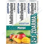 Additiva sada Multivitamin 2+1 mango šumivé tablety 3 x 20 ks – Hledejceny.cz