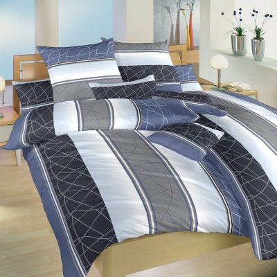 Dadka povlečení bavlna Bruno modrý 240x200 2x70x90 – Sleviste.cz