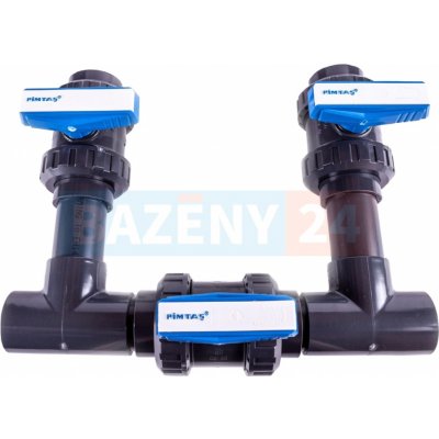 Bazény24 Bypass obtok PVC 50 mm pro bazénové rozvody, přípojení lepení 50 mm. Ventil Pimtas – Zbozi.Blesk.cz