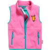 Kojenecký kabátek, bunda a vesta Playshoes dětská fleecová vesta s myškou Pink