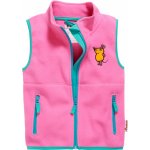 Playshoes dětská fleecová vesta s myškou Pink – Sleviste.cz