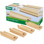 Brio Krátké koleje rovné 108 mm 4 ks 33334 – Zbozi.Blesk.cz