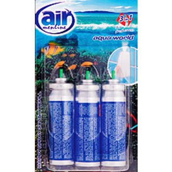 Air Menline Aqua World Happy Osvěžovač vzduchu náhradní náplně 3 x 15 ml sprej