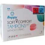 Beppy Soft + Comfort Wet Tampons měkké tampony bez šňůrky 8 ks – Zboží Mobilmania