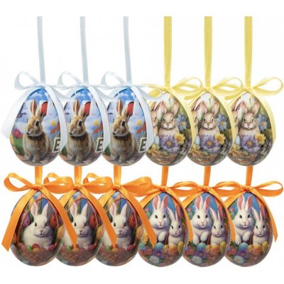 dekorace závěsné vajíčko s králíčky Spring Egg - Ø 4*5 cm 12ks – Hledejceny.cz