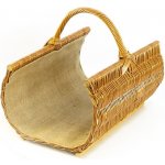 Home Koš na dřevo ke krbu KOLÉBKA s jutou 60 cm přírodní- lakovaná – Zbozi.Blesk.cz