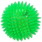 Dog Fantasy svítící míček s bodlinkami zelený 5 cm